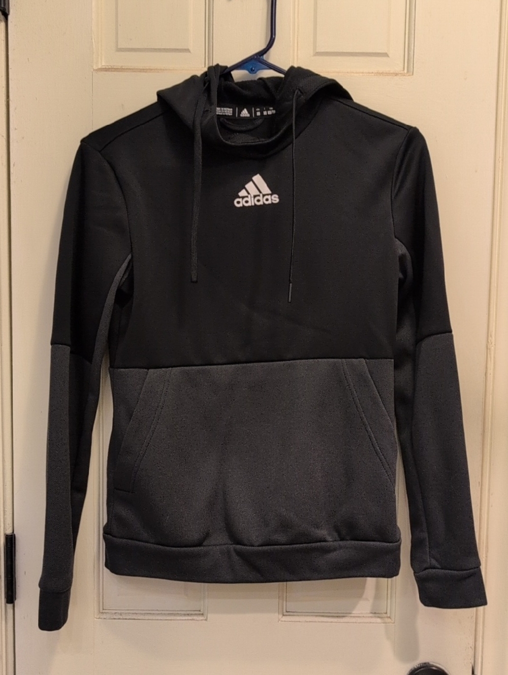 adidas Black Two-Tone Women's Hoodie with Logo